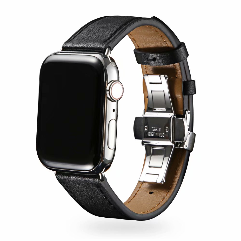 【Apple Watch Strap】 Dây da thiết kế thời trang thay thế cho đồng hồ thông minh Apple Watch Series 6 se 5 4 3 2 1 38mm 40mm 42mm 44mm