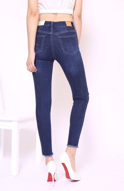 Quần bò nữ ,quần Jean nữ Skinny rách VNXK