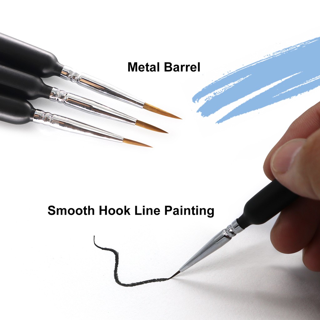 Bộ 6 cây cọ SeamiArt vẽ tranh màu nước/ sơn dầu/ acrylic/ gouache chuyên dụng