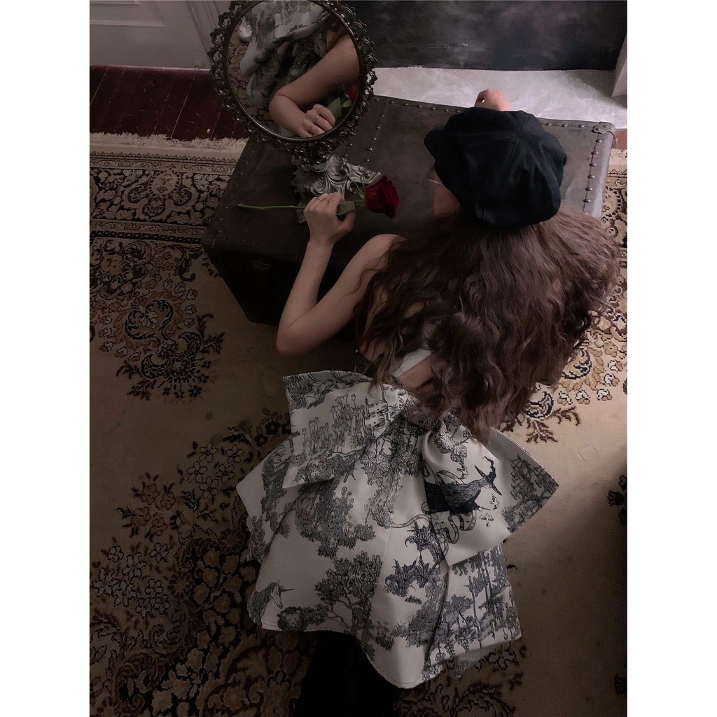 Phong Cách mới!Đầm Ngắn Hai Dây Dáng Chữ a Ôm Eo Cao Quyến Rũ Thời Trang Mùa Hè 2022