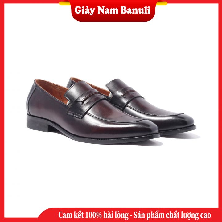 Đẳng Cấp Giày Da Bò Nam Siêu Đẹp Đế Cao Su Rất Êm Khâu Chắc Chắn