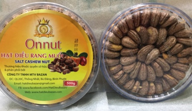 02 hộp (1kg)-(500gr/hộp) hạt điều rang muối loại 1 Bình Phước | BigBuy360 - bigbuy360.vn