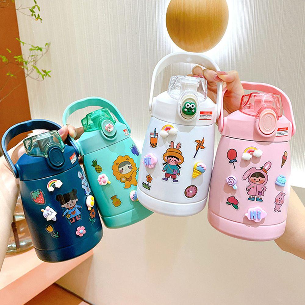 PISTA Bình Nước Thể Thao 1100ml Họa Tiết Hoạt Hình Dễ Thương