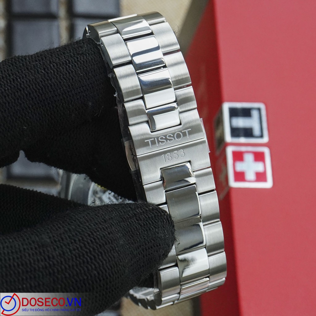 Đồng Hồ Nam Tissot Cơ Automatic Chính Hãng Gentleman Powermatic 80 Silicium T127.407.11.091.01 Cao Cấp TS59