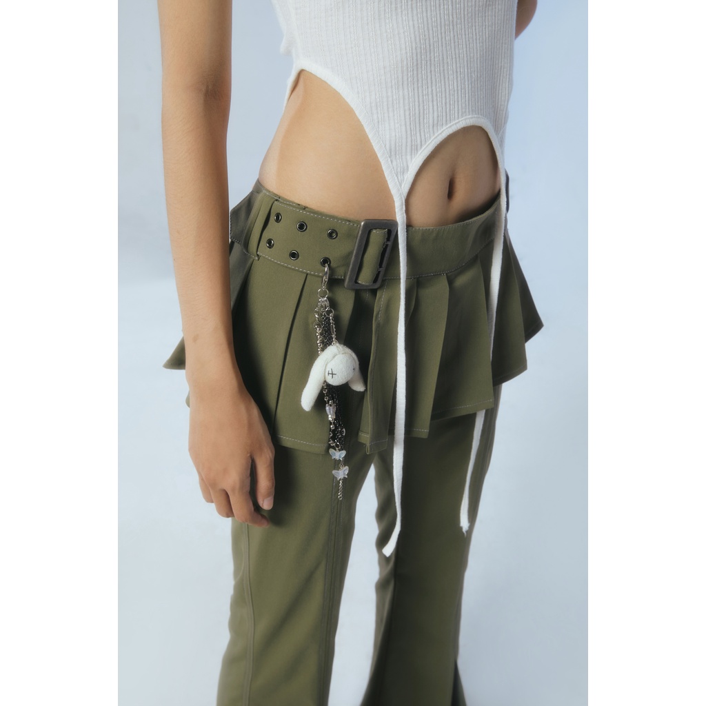 MAGMA PANTS - quần váy khaki kèm charm