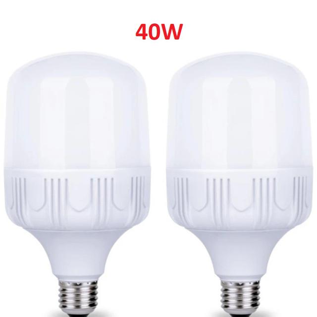 (tặng 2 móc dán) Bộ 2 bóng led trụ 40W TOATAT Siêu Sáng - tiết kiệm điện