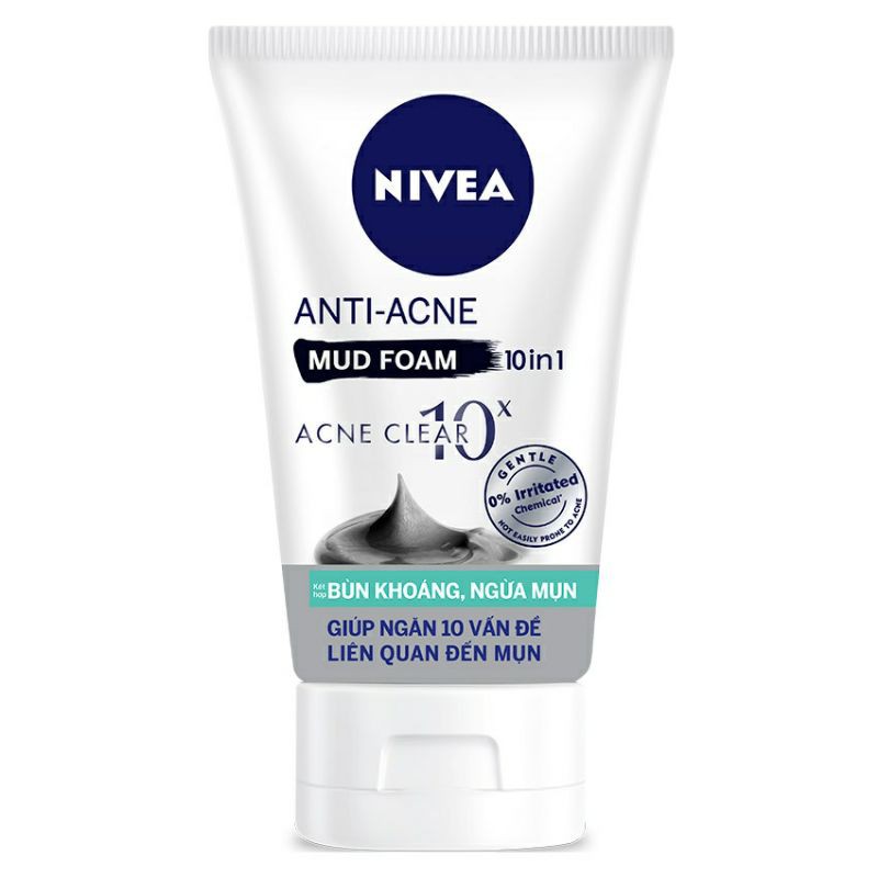 Sữa rửa mặt NIVEA bùn khoáng ngừa mụn 100g