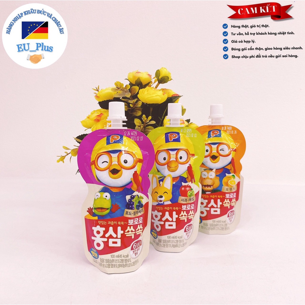 Nước Hồng Sâm Pororo Trẻ Em Hàn Quốc