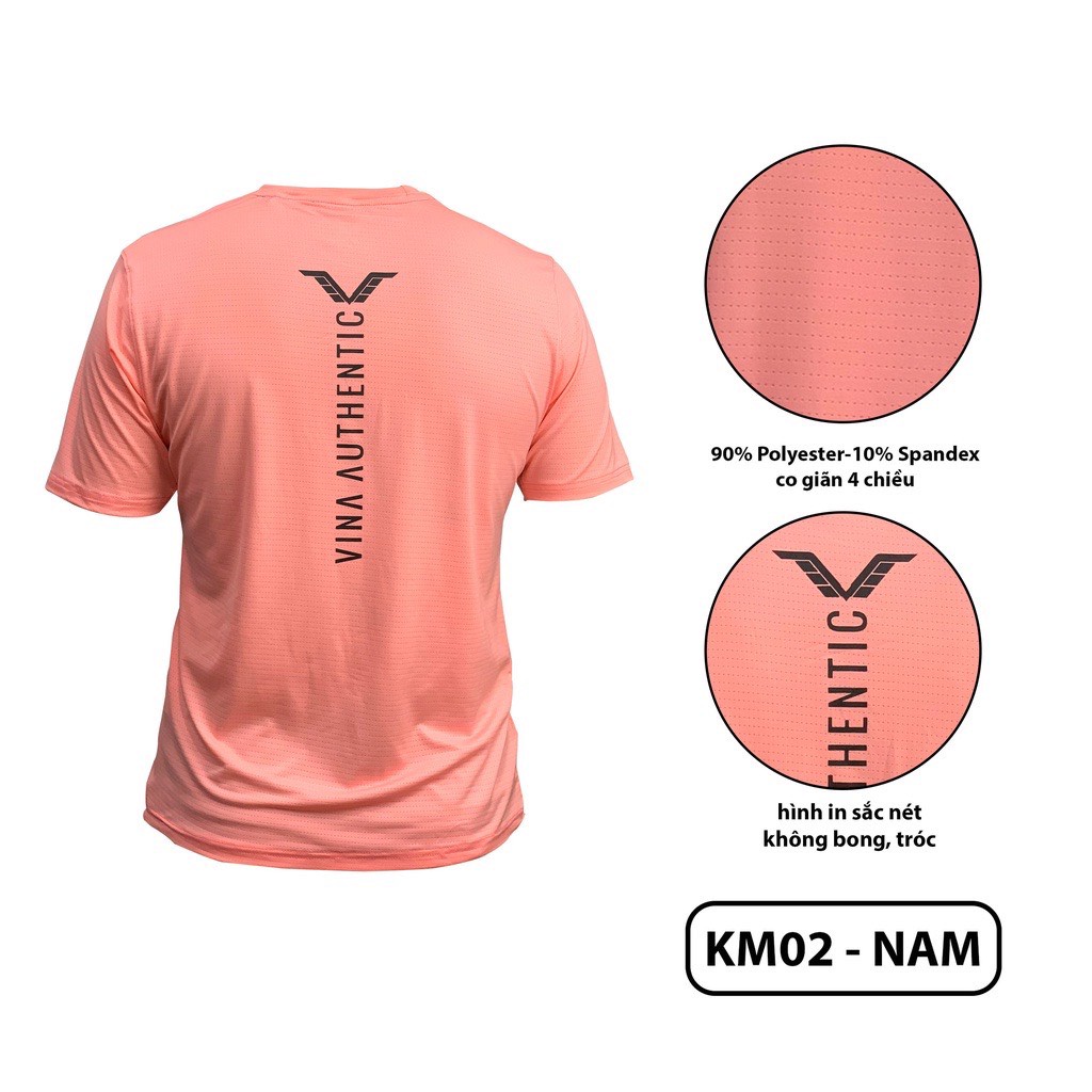 ⚡️FREE SHIP⚡️ÁO THUN NAM CỔ TRÒN CHÍNH HÃNG VINAAUTHENTIC KM02