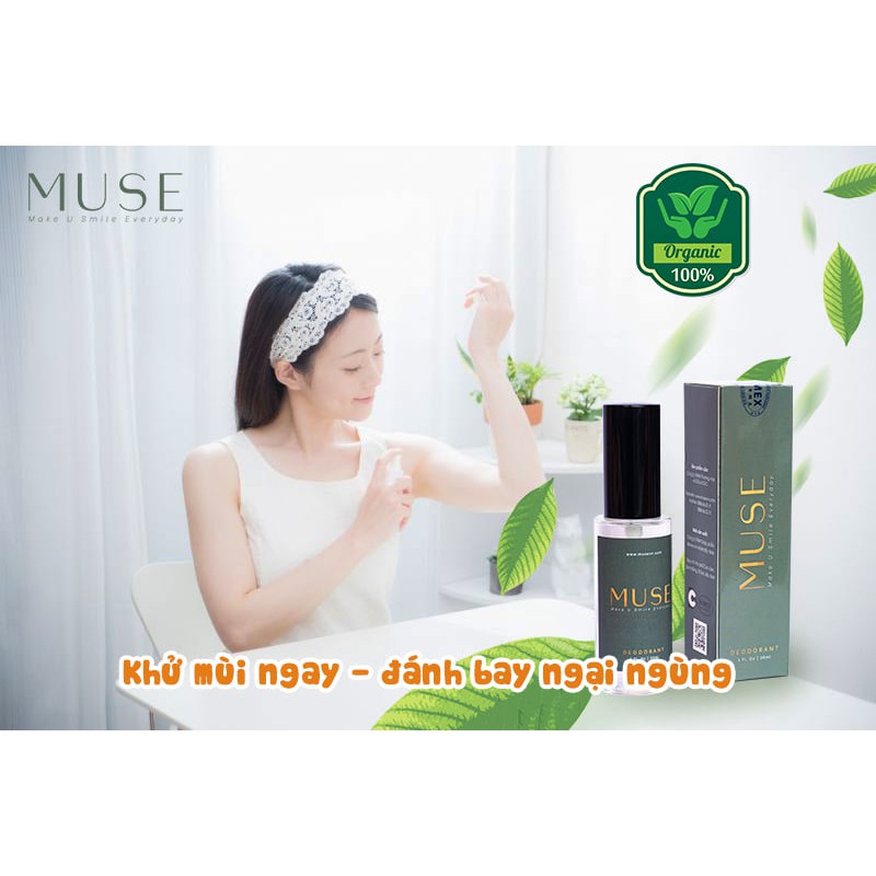 [Chính hãng] Xịt khử mùi hôi nách, hôi chân Muse [ 30ml ] | BigBuy360 - bigbuy360.vn