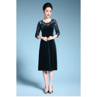 Đầm trung niên cao cấp ( chat nhung)