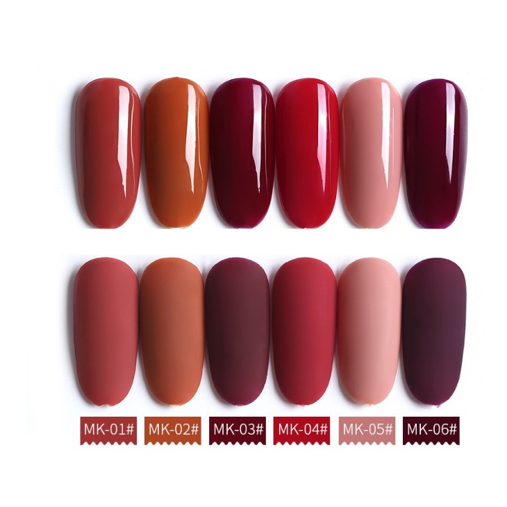 Sơn gel AS sơn móng tay gel tone màu đỏ cam đất hồng vỏ đỗ chai 15ml mã MK