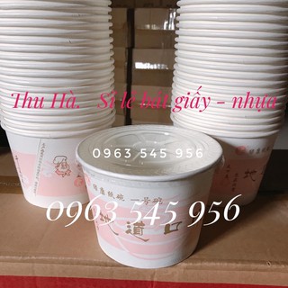 sỉ 500 bát giấy đựng bún - phở  - mì cay 1000ml kèm nắp