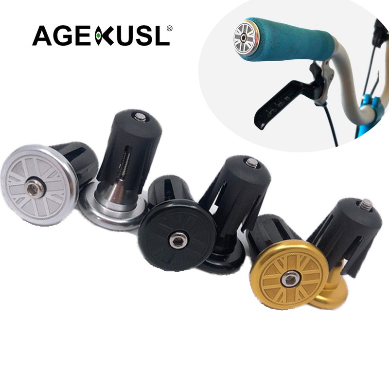 1 Cặp Đầu Cắm Tay Cầm Xe Đạp AGEKUSL Có Thể Gấp Gọn Cho Pikes