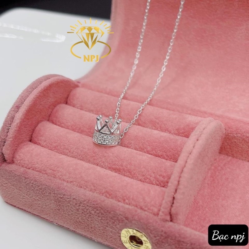 Dây chuyền Vương Miện Nữ Hoàng ⚡ SIÊU XINH ⚡Vòng cổ bạc nữ vương miệng sang trọng quý phái