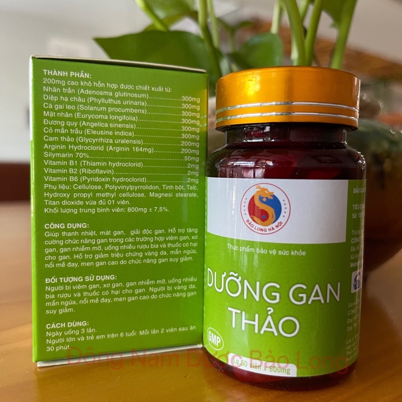 Giải Độc Gan Bảo Long - Mát Gan, Giảm Viêm Gan, Sơ Gan, Gan Nhiễm Mỡ, Đông Nam Dược Bảo Long