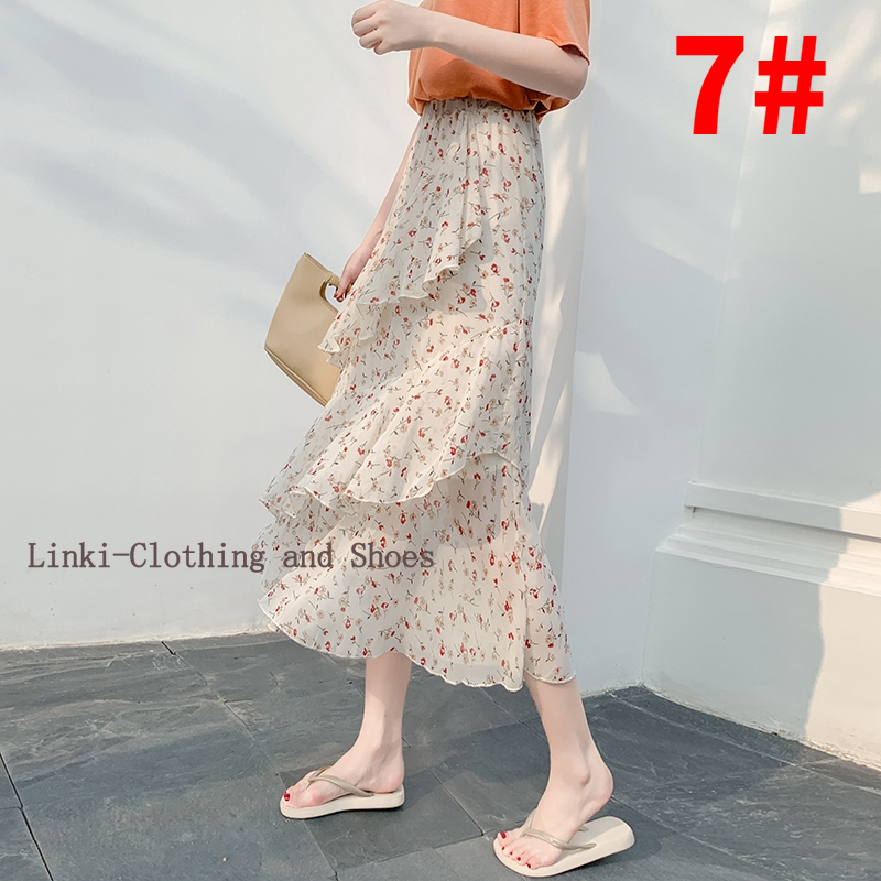 Chân Váy Dài Lưng Cao Thiết Kế Mới Xinh Xắn Thời Trang Dành Cho Nữ