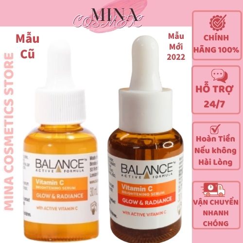 Serum Balance [Hot New-Hàng Auth] Tinh Chất mờ thâm sau mụn Vitamin C Balance Active Formula 30ml