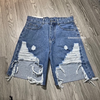 quần ngố jean rach size đại