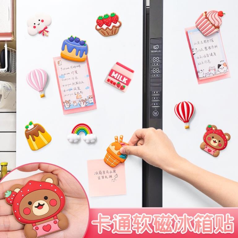 Nam Châm Tủ Lạnh PVC Hình Dạng Trang Trí Hoạt Hình Đáng Yêu Cho Bé Decor Bàn Học, Bàn Làm Việc, Đính Note MIRA-PVC79003