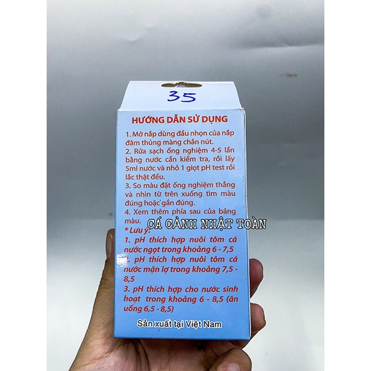 DUNG DỊCH ĐO PH TEST PH HỒ CÁ CẢNH