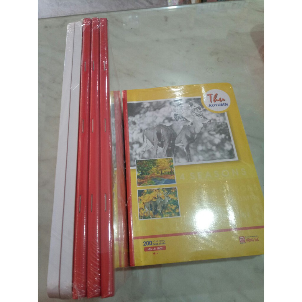 Vở kẻ ngang 200 trang Hồng Hà Pupil bốn mùa 1002 nhiều màu sắc, hình ảnh sản phẩm phù hợp cho Học sinh, Sinh viên