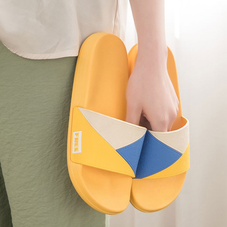 Dép nữ 3 miếng tam giác ghép lại in 3D form nhỏ 1 size 2F01