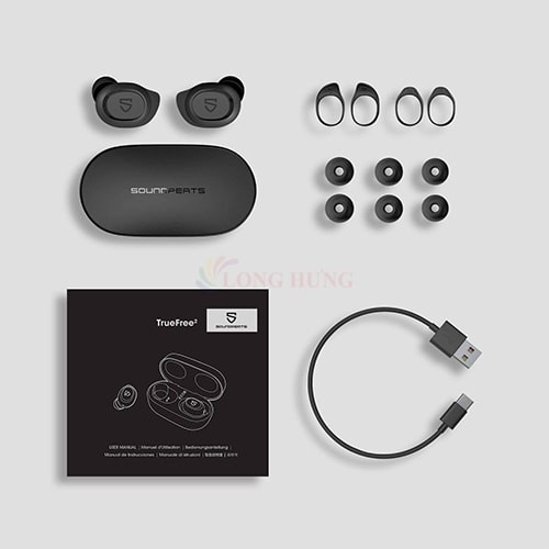 Tai nghe Bluetooth True Wireless Soundpeats TrueFree2 - Hàng chính hãng - Chuẩn chống nước IPX7, Bluetooth v5.0 mượt mà