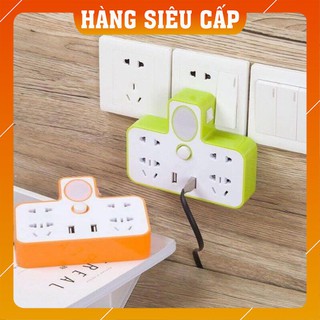 Ổ Cắm Điện Thông Minh Tích Hợp Đèn Ngủ Với 2 Cổng Cắm USB Thích Hợp Cho Phòng Ngủ