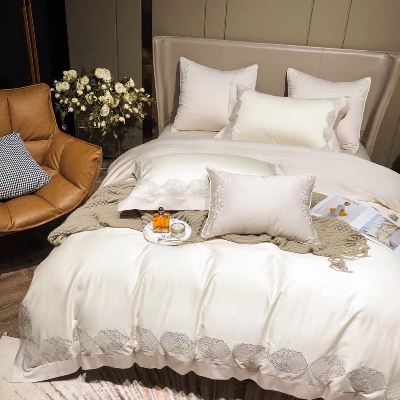 BỘ CHĂN GA GỐI LỤA SATEEN DỆT 120s luxury cao cấp