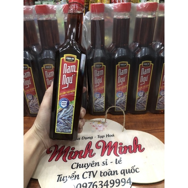 [Mã LIFEHLSALE2 giảm 10% đơn 0Đ] NƯỚC MẮM CHIN-SU NAM NGƯ CHAI 500ML 750ML/ MẮM CHINSU