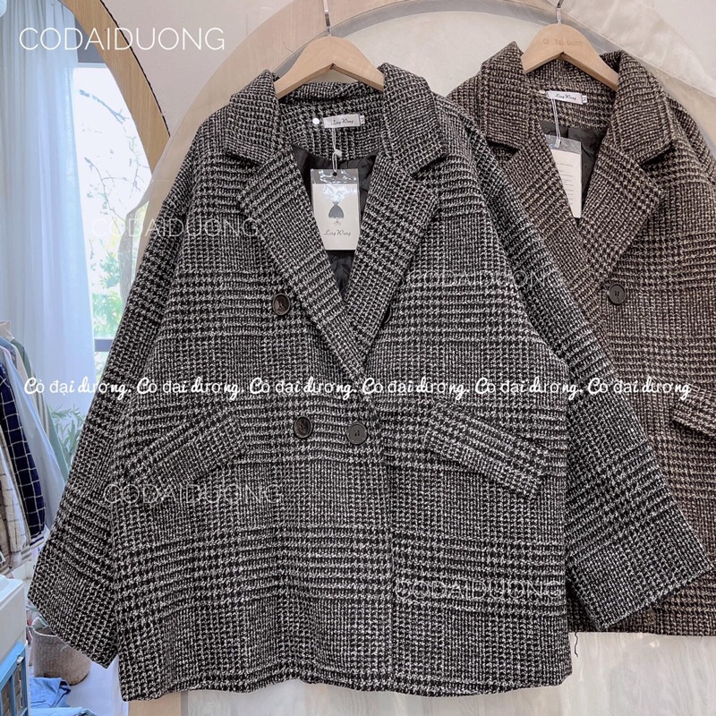 áo dạ kẻ tiêu túi nắp | BigBuy360 - bigbuy360.vn