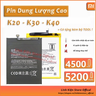 Pin Xiaomi Redmi dung lượng cao K20, K30, K40, K50, K40s K30 5G, K30 Ultra, K40 Gaming 4500mah thay thế hãng pin Jinpeng