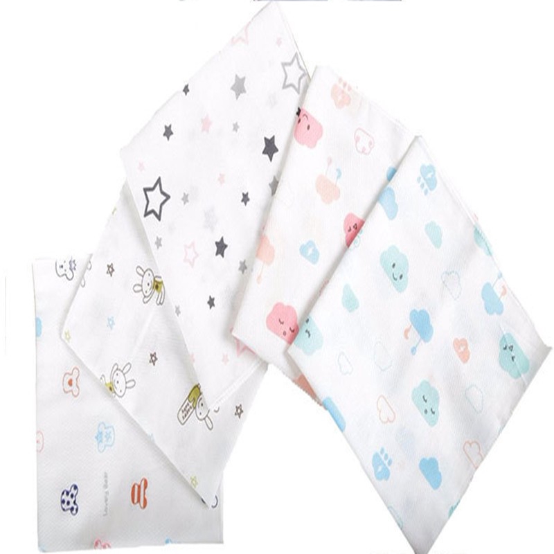 Khăn Cotton Mềm Mại Họa Tiết Dễ Thương Dành Cho Bé