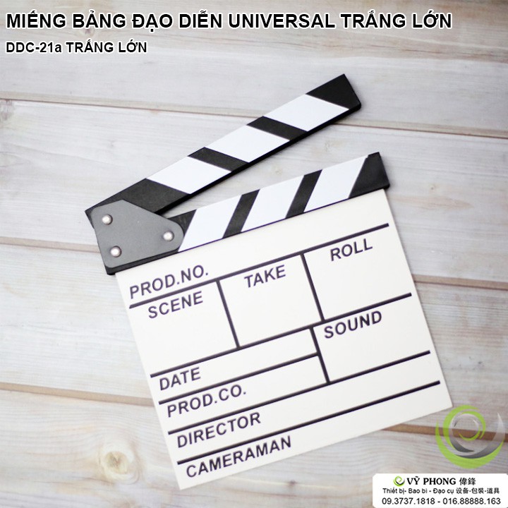 BẢNG CLAPPER BOARD BẢNG GỖ ĐẠO DIỄN UNIVERSAL STUDIOS TRANG TRÍ CHỤP ẢNH ĐẠO CỤ CHỤP HÌNH DDC-21,22