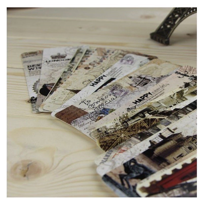 Bookmark thiết kế Tour Eiffel Monument Vintage