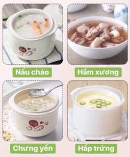 Nồi nấu cháo, ninh hầm Bear 0,8L