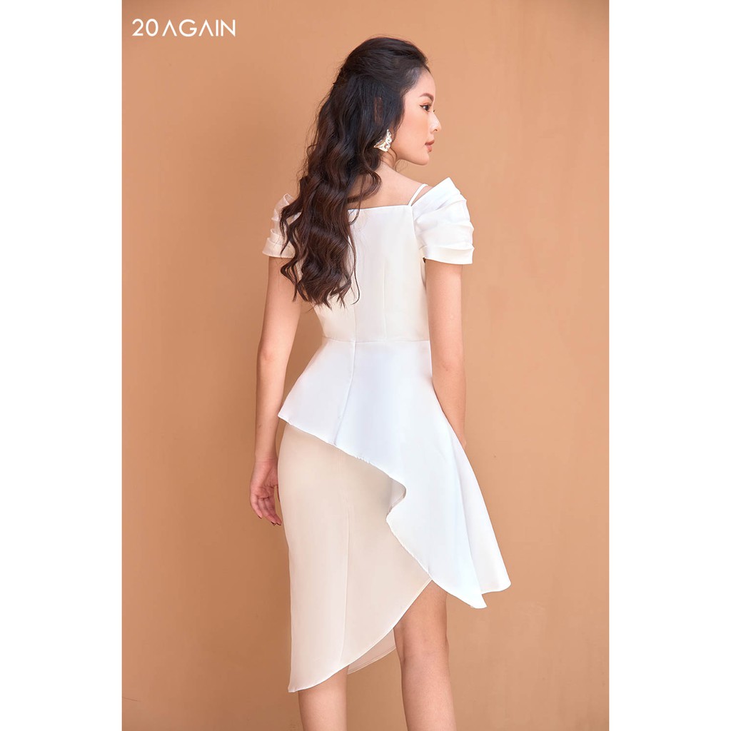 Đầm ôm dây trễ vai vạt chồng đi tiệc thanh lịch, tôn dáng 20AGAIN DOA1159 | BigBuy360 - bigbuy360.vn
