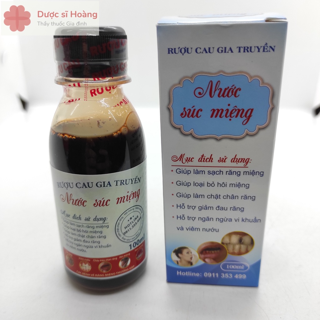 Nước Súc Miệng Rượu Cau Gia Truyền 100ml