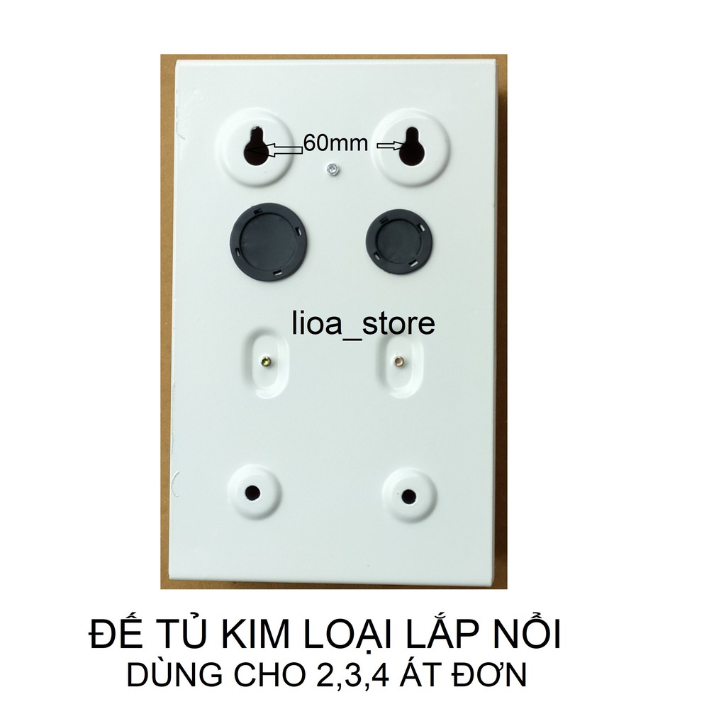 TỦ ĐIỆN KIM LOẠI LIOA LẮP NỔI DÙNG CHO 2,3,4, ATTOMAT ĐƠN.