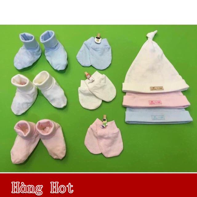 Set bao tay bao chân mũ Lullaby 2019