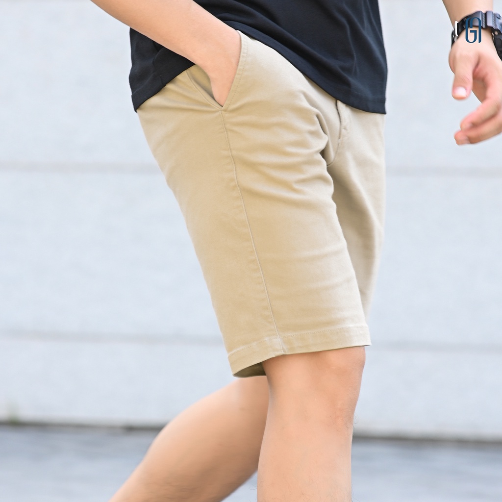 Quần short kaki hạt LIBER SHORT form Smart - THE GMEN ELEGANT EST 2017