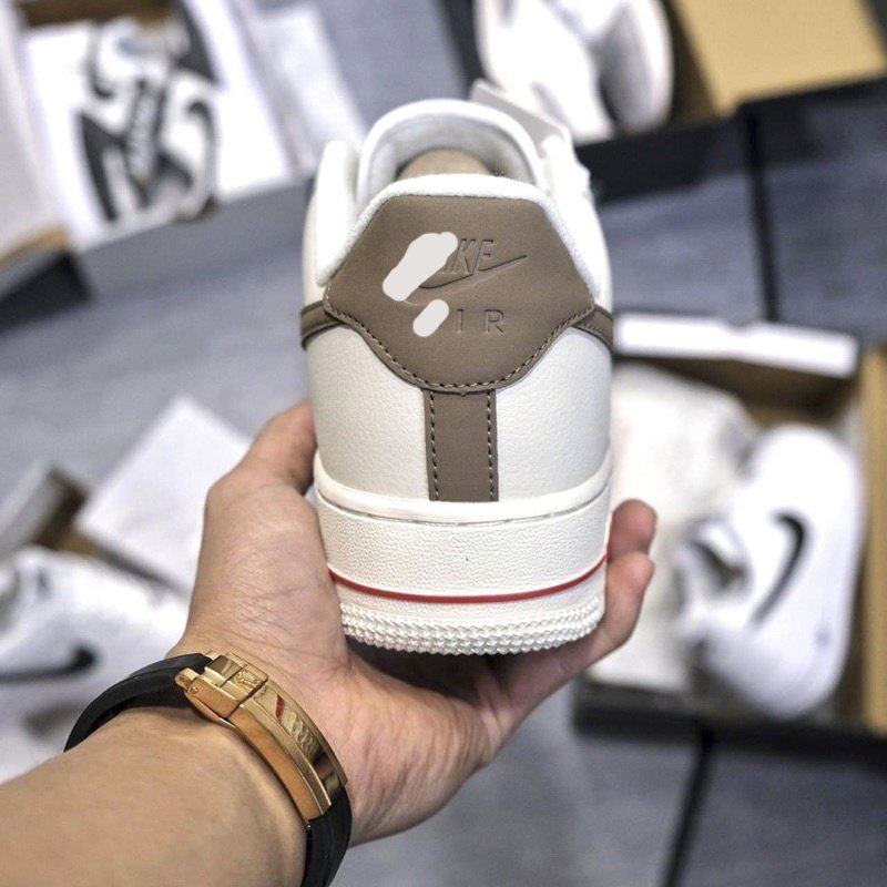 Giày Air Force Sneaker AF1 vệt nâu full bill box,JD phong cách thể thao nam nữ trẻ trung cá tính, đế tăng chiều cao D15