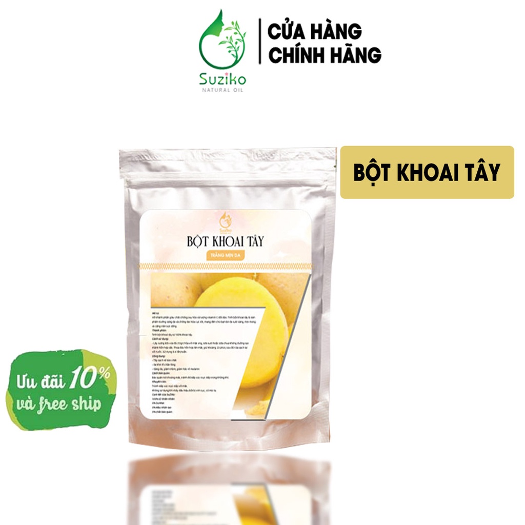 Bột Khoai Tây đắp mặt nạ hữu cơ SUZIKO nguyên chất 70G | 100% Organic