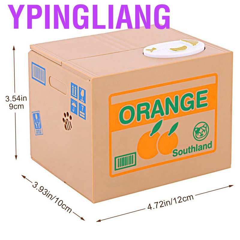 Hộp đựng đồng xu tiết kiệm an toàn tự động hình mèo trộm đồng xu cho bé