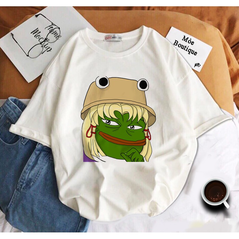 Áo Thun Ếch PEPE Meme Vui Nhộn Unisex