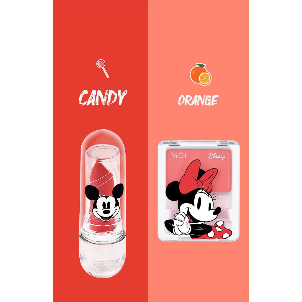 Set Trang Điểm + Túi Mickey M.O.I Son Dưỡng và Phấn Má Mickey Hồ Ngọc Hà 10g