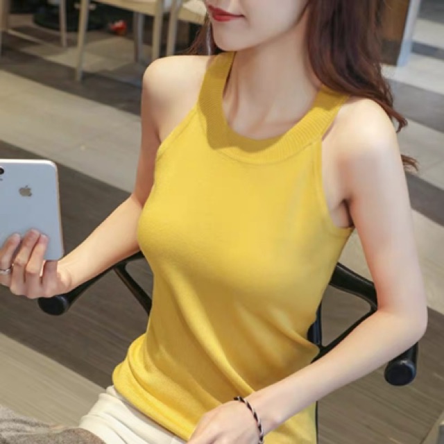 MS020 Áo len tăm cổ yếm sang chảnh | BigBuy360 - bigbuy360.vn