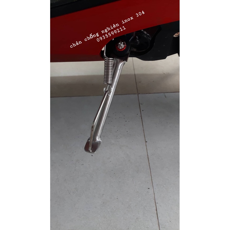 Chân chống  xe máy inox đặt 304 TẶNG ỐC VÀ LO XO  cho các dòng xe