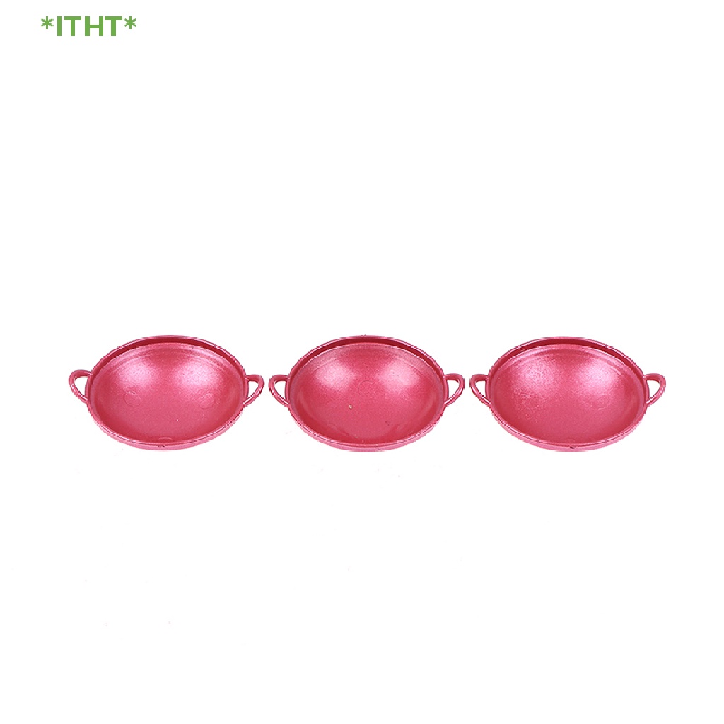 Bộ 3 Món Chén Đĩa &amp; Chảo Mini Cho Nhà Búp Bê Mới